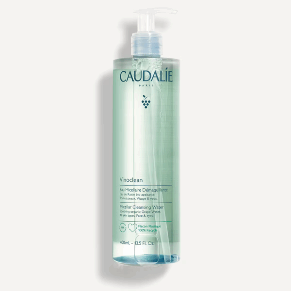 Caudalie Vinoclean Micellar Water Αφαίρεσης Μακιγιάζ Προσώπου & Ματιών για Ακνεϊκές Επιδερμίδες 400ml