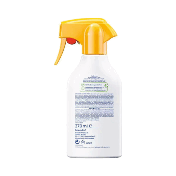 Nivea SUN Babies & Kids Sensitive SPF50+ Αδιάβροχο Βρεφικό Αντηλιακό Spray για Πρόσωπο & Σώμα 270ml - Image 2