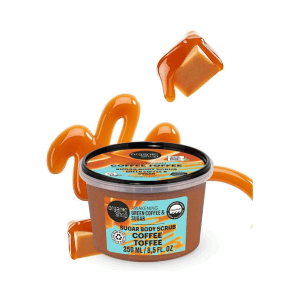 Organic Shop Natura Siberica Scrub Σώματος Coffee Toffee 250ml - Image 2