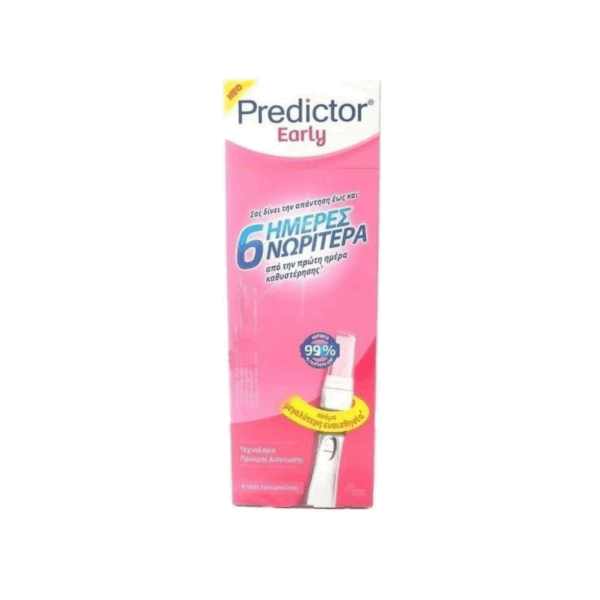 Predictor Early 1τμχ Τεστ Εγκυμοσύνης 6 Ημέρες Νωρίτερα - Image 3