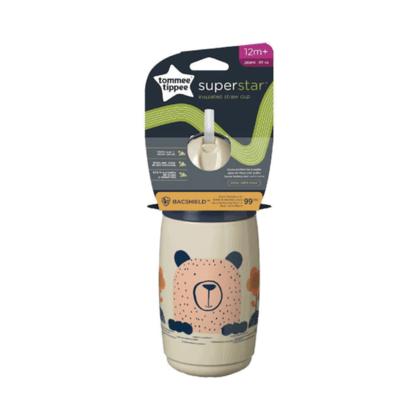 Tommee Tippee SuperStar Ισοθερμικό Κύπελλο με Καλαμάκι 266ml (12m+) - Image 3