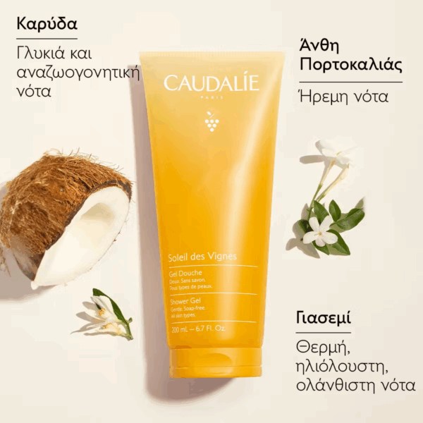 Caudalie Soleil Des Vignes Αφρόλουτρο σε Gel 200ml - Image 4