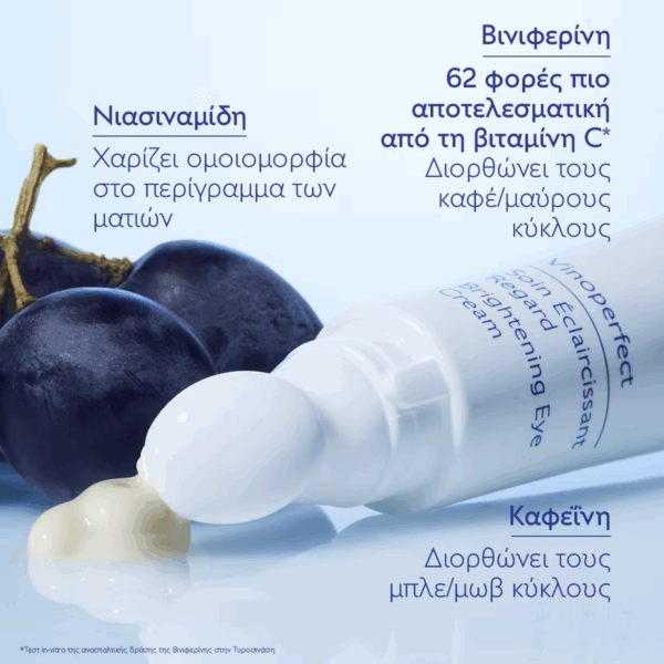 Caudalie Vinoperfect Κρέμα Ματιών κατά των Πρηξιμάτων για Λάμψη 15ml - Image 3