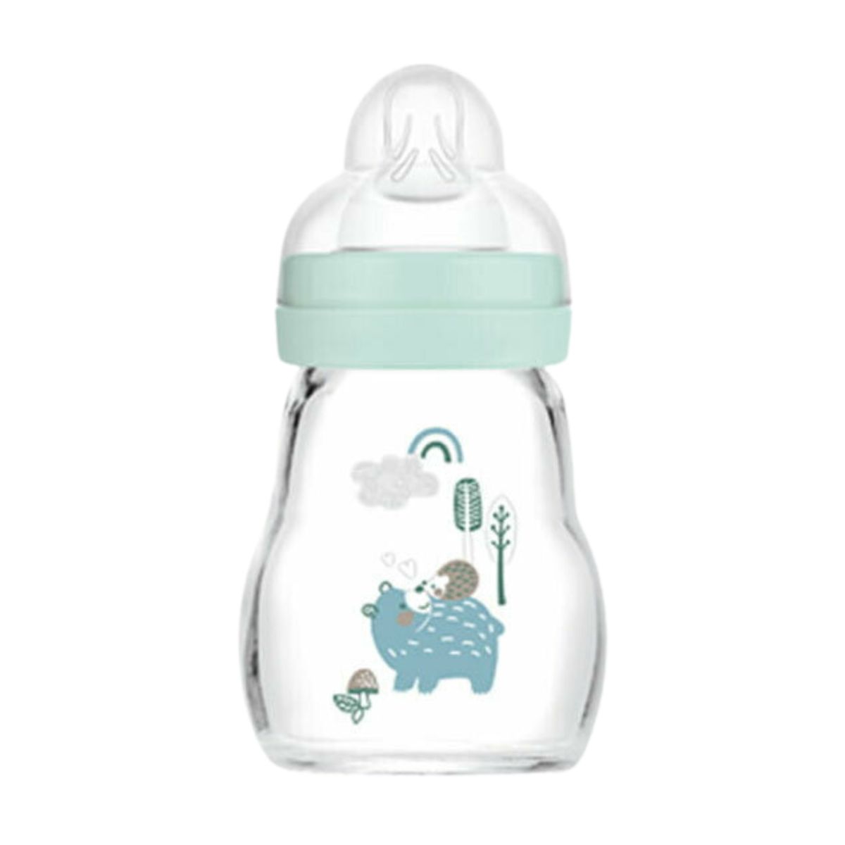 Mam Γυάλινο Μπιμπερό Feel Good Κατά των Κολικών με Θηλή Σιλικόνης για 0+ μηνών 170ml