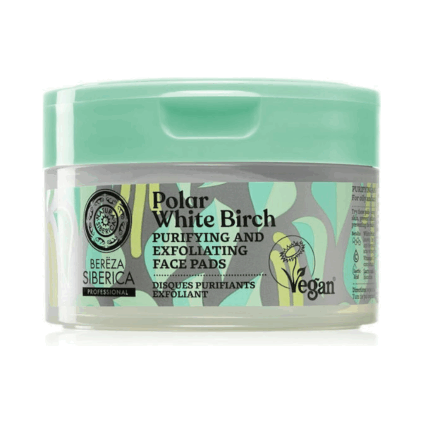 Natura Siberica Bereza White Brich Peeling Προσώπου σε 20 Pads για Λιπαρές Επιδερμίδες