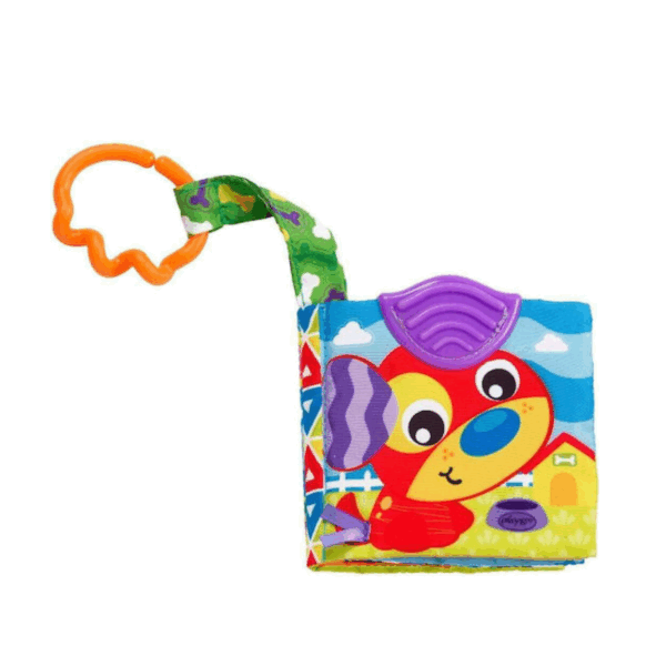 Playgro Κρεμαστό Παιχνίδι Κούνιας και Καροτσιού με Μασητικό A Day at The Farm Teether Book