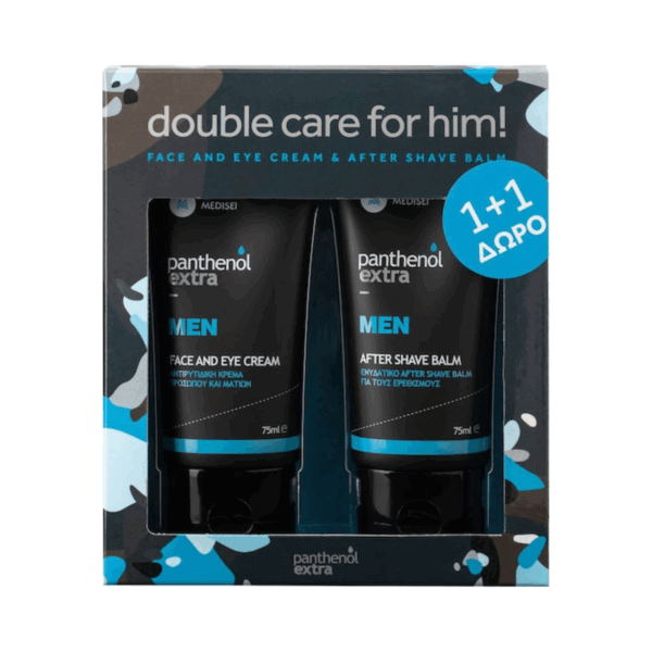 Medisei Panthenol Extra Double Care for Him Σετ Περιποίησης για Αντιγήρανση & Ενυδάτωση 2τμχ
