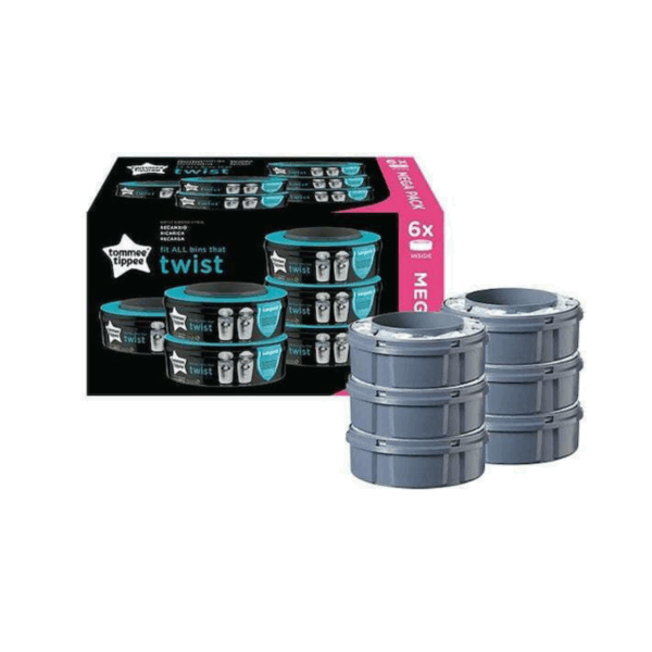 Tommee Tippee Ανταλλακτικές Σακούλες Κάδων για Πάνες Twist and Click 6τμχ