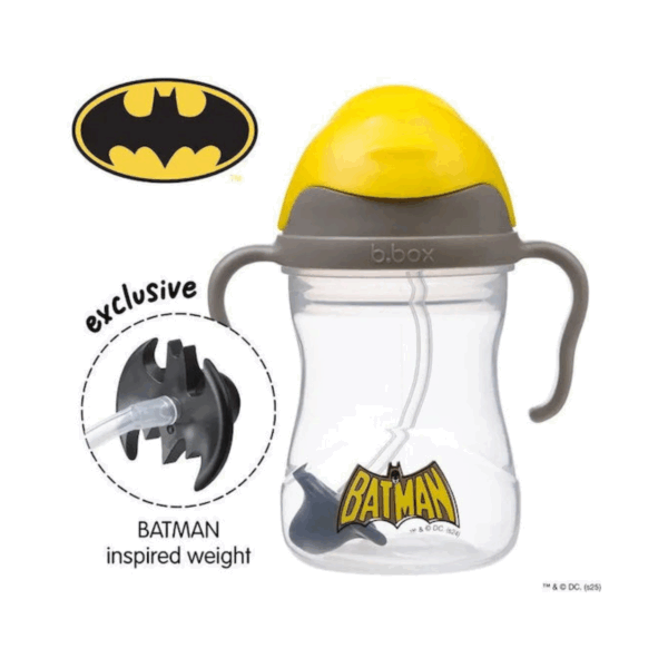 B.Box Παιδικό Ποτηράκι Sippy Cup Batman από Πλαστικό Γκρι 240ml - Image 2