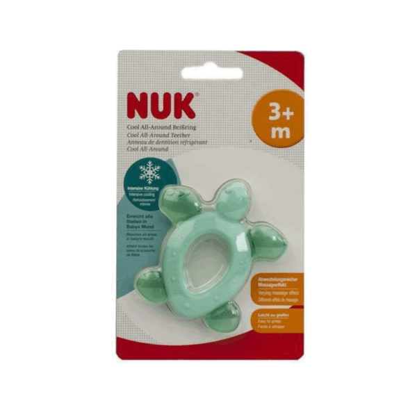 Nuk Μασητικός Κρίκος Οδοντοφυΐας με Gel από Σιλικόνη για 3 m+ Πράσινο Turtle - Image 2