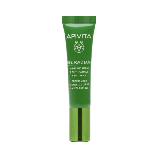 Apivita Bee Radiant White Peony & Patented Propolis Αντιγηραντική Κρέμα Ματιών κατά των Μαύρων Κύκλων με Υαλουρονικό Οξύ 15ml