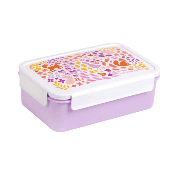 A little lovely company: Δοχείο φαγητού Bento με χωρίσματα- 1,2 L- Flower garden