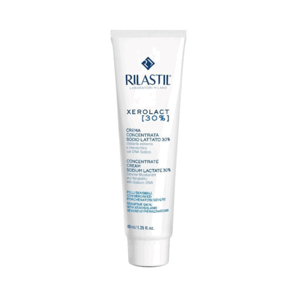 Rilastil Xerolact E Cream Concentrate Cream Sodium Lactate Ενυδατική Κρέμα Ανάπλασης για Ατοπικές Επιδερμίδες 40ml