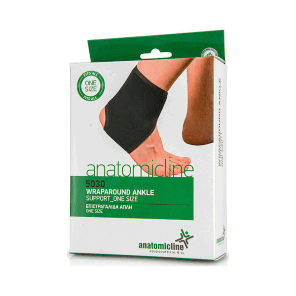 Anatomic Line 5030 Neoprene Ελαστική Επιστραγαλίδα σε Μαύρο χρώμα - Image 2
