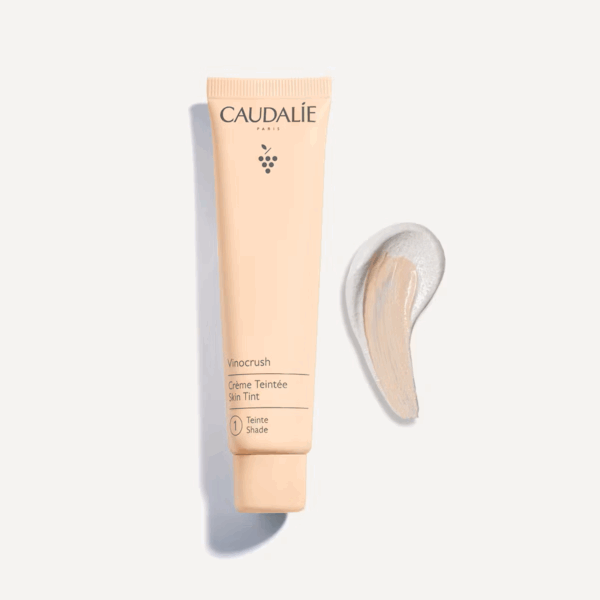 Caudalie Vinocrush Skin Tint Shade 1 Κρέμα Προσώπου Ημέρας με Χρώμα για Ενυδάτωση & Ατέλειες με Υαλουρονικό Οξύ & Πρεβιοτικά 30ml