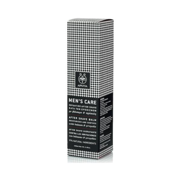 Apivita After Shave Balm Men's Care χωρίς Οινόπνευμα με Αλόη 100ml - Image 2