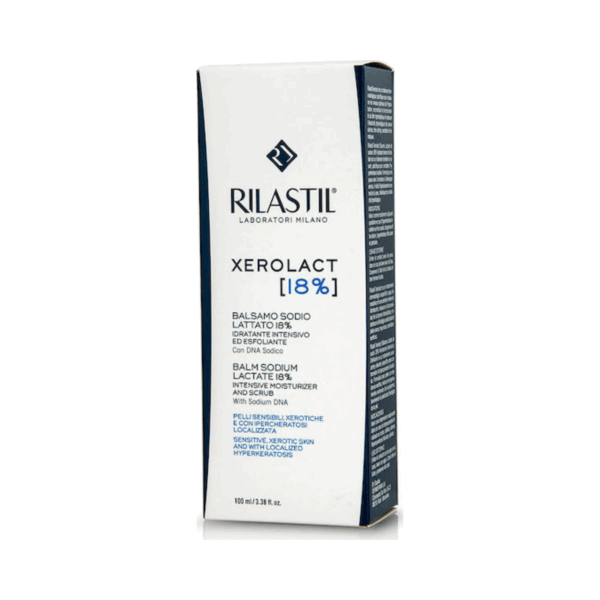 Rilastil Xerolact Balm Sodium Lactate 18% Ενυδατικό Balm Ανάπλασης για Ατοπικές Επιδερμίδες 100ml - Image 2