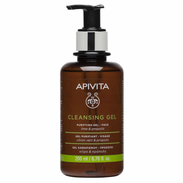 Apivita Propolis & Lime Lime & Propolis Gel Καθαρισμού Προσώπου για Ακνεϊκές Επιδερμίδες 200ml