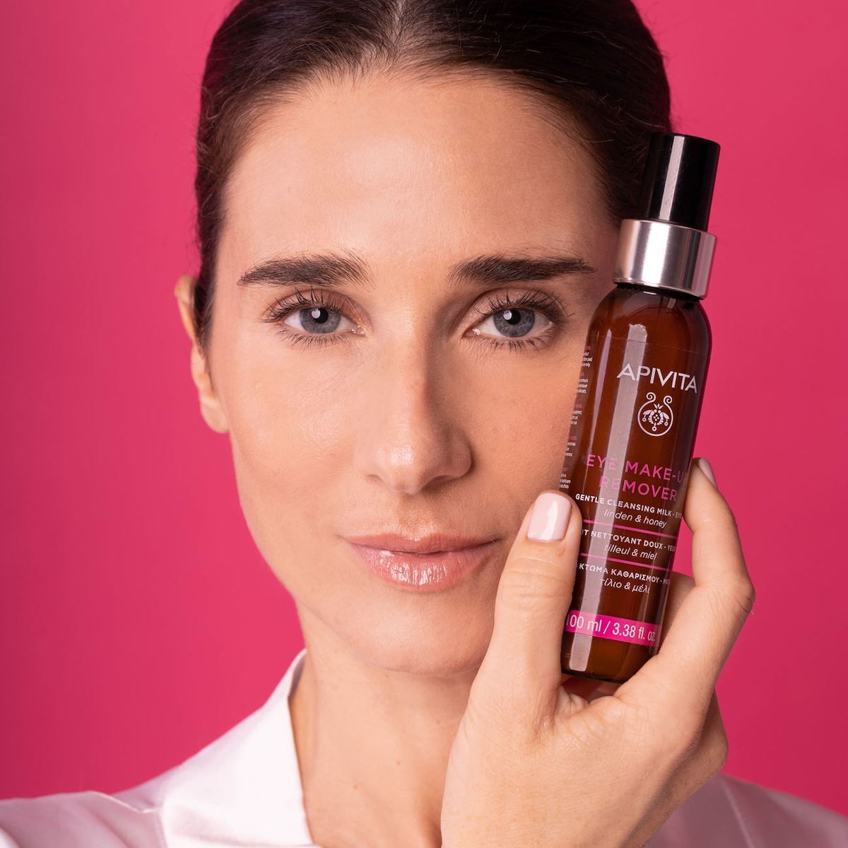 Apivita Linden & Honey Γαλάκτωμα Αφαίρεσης Αδιάβροχου Μακιγιάζ Ματιών 100ml - Image 2