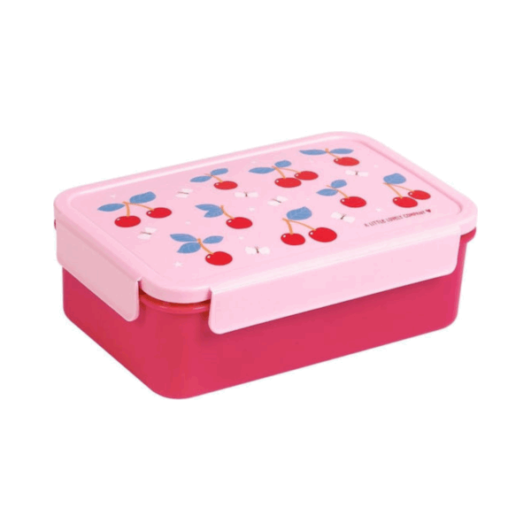 A little lovely company: Δοχείο φαγητού Bento με χωρίσματα- 1,2 L- Cherries - Image 3