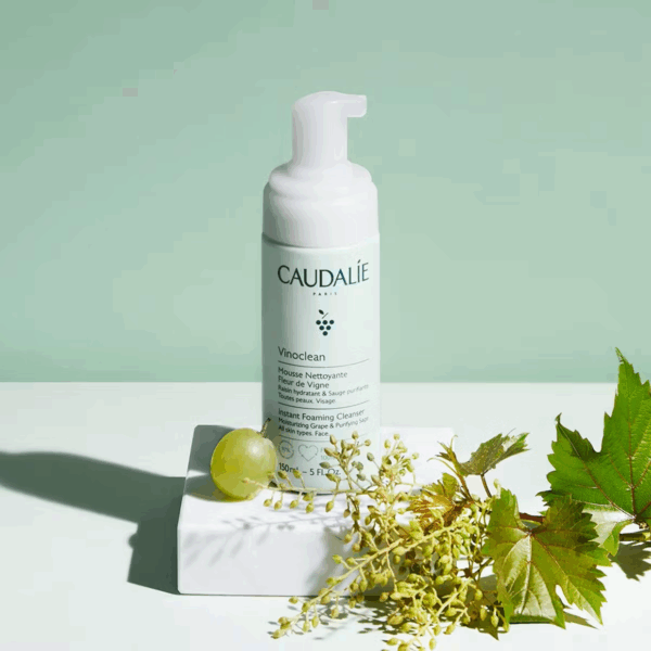 Caudalie Vinoclean Αφρός Καθαρισμού Προσώπου 2x150ml - Image 2