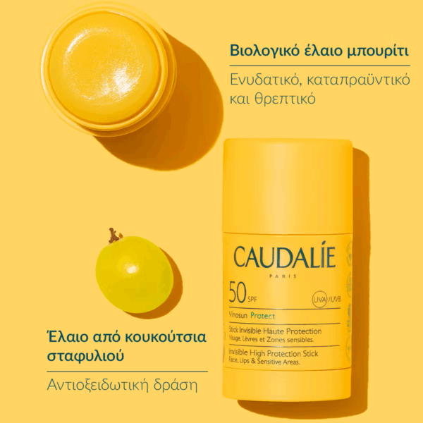 Caudalie Vinosun Αδιάβροχο Αντηλιακό Stick Προσώπου και Σώματος SPF50 15gr - Image 8
