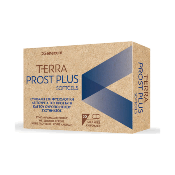 Genecom Terra Prost Plus Συμπλήρωμα για την Υγεία του Προστάτη 30 μαλακές κάψουλες