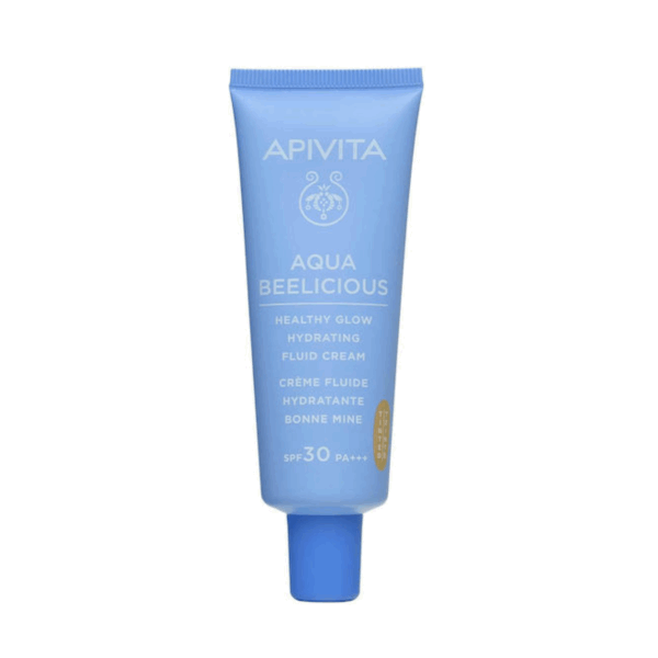 Apivita Aqua Beelicious Tinted 24ωρη Ενυδατική Κρέμα Προσώπου Ημέρας με Χρώμα, SPF30 & Πανθενόλη 40ml