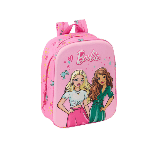 Σχολική Τσάντα Barbie Ροζ Φούξια 22 X 27 X 10 Cm 3d