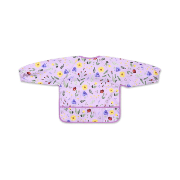 BabyOno: Αδιάβροχη σαλιάρα με μακρύ μανίκι 6m+ Garden