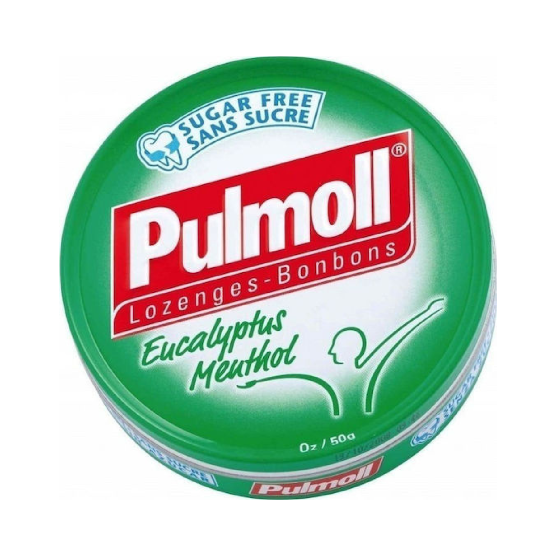 Pulmoll Eucalyptus Menthol Καραμέλες για Ξηρό Βήχα Ευκάλυπτος & Μέντα 45gr