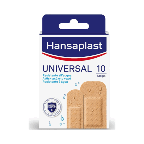 Hansaplast Universal Bacteria Shield Αδιάβροχα Αυτοκόλλητα Επιθέματα 10τμχ