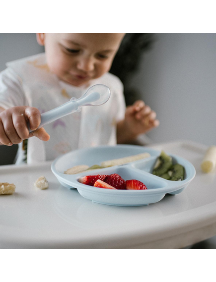 Babyono Παιδικό Πιάτο Φαγητού από Σιλικόνη Μπλέ - Image 5