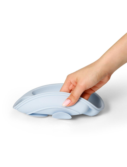 Babyono Παιδικό Πιάτο Φαγητού από Σιλικόνη Μπλέ - Image 6