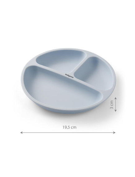 Babyono Παιδικό Πιάτο Φαγητού από Σιλικόνη Μπλέ - Image 4