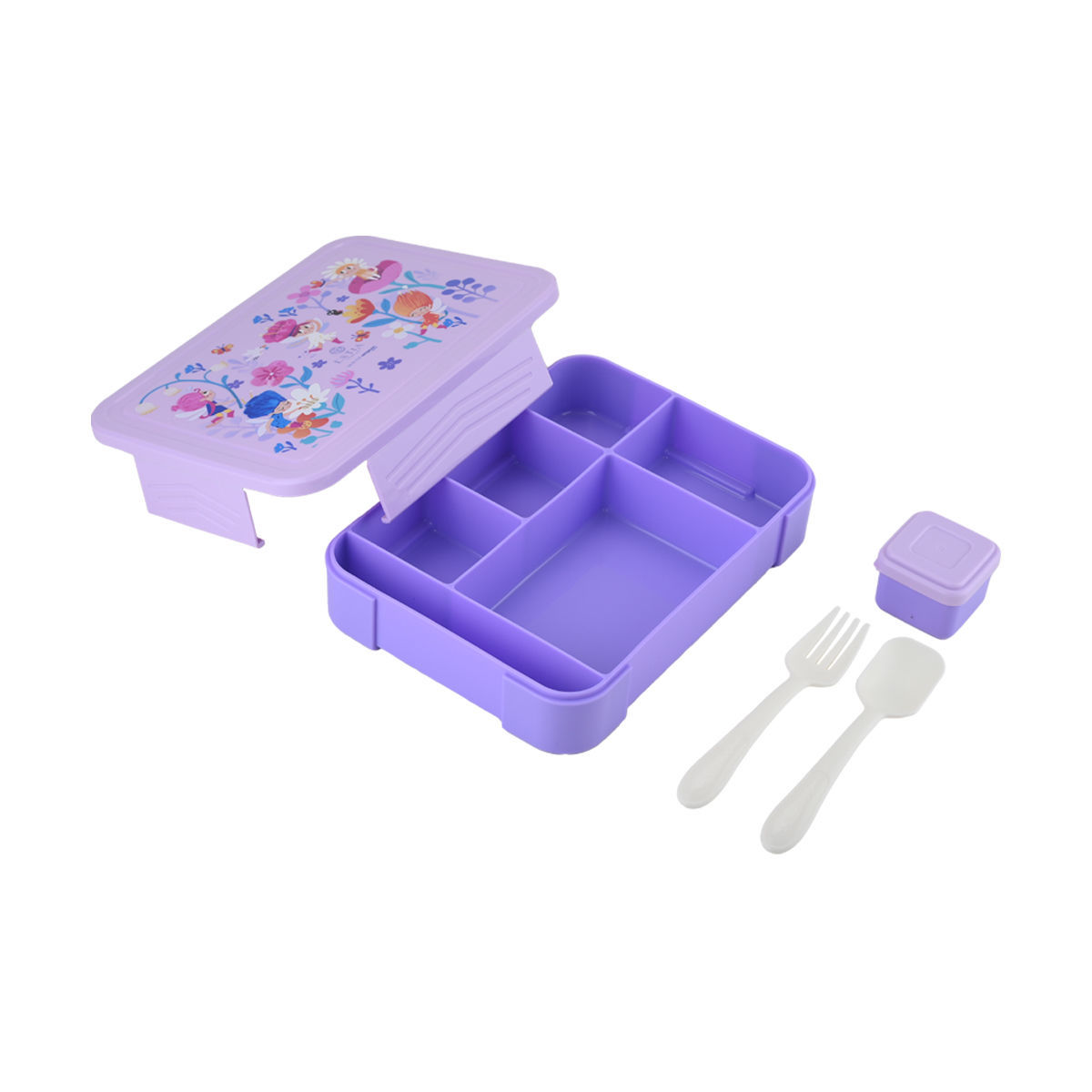 Estia Φαγητοδοχείο 1330ml 5 Θέσεων Κουτάλι | Πιρούνι |Δοχείο Fairy Tales - Image 3