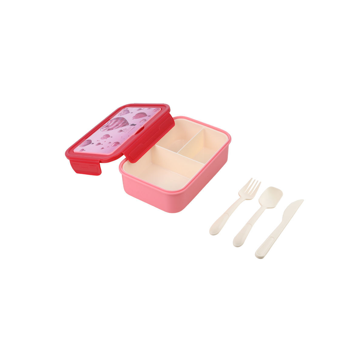 Estia Φαγητοδοχείο Ανοξείδωτο 1400ml Mε 3 Θήκες Love Ascend - Image 3