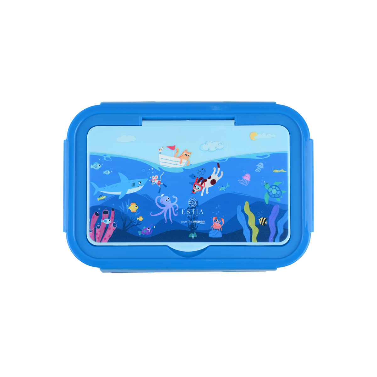 Estia Φαγητοδοχείο Ανοξείδωτο 900ml Mε 2 Θήκες Ocean Play - Image 2