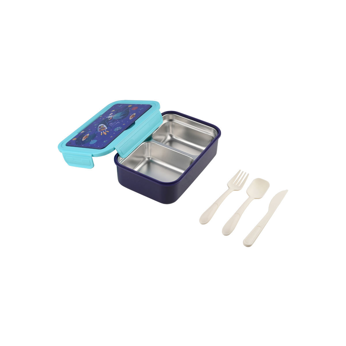 Estia Φαγητοδοχείο Ανοξείδωτο 900ml Mε 2 Θήκες Solar Jump - Image 2