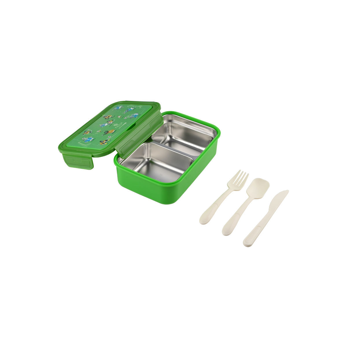 Estia Φαγητοδοχείο Ανοξείδωτο 900ml Mε 2 Θήκες Jungle Kick - Image 3