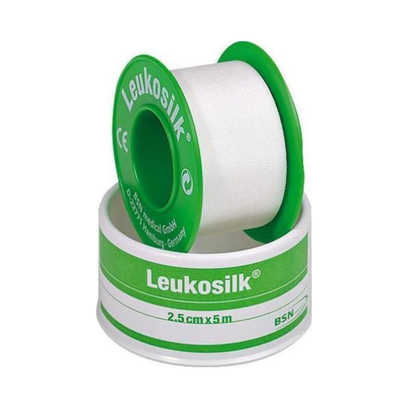 Leukosilk Αυτοκόλλητο Ρολό Χάρτινο 2,5cm× 4,6m