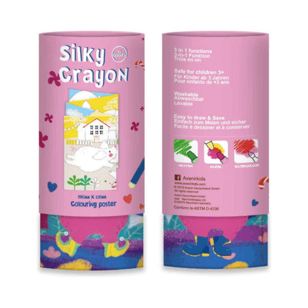 Avenir Silky Crayons Bunny Σετ Κηρομπογιές 12τμχ - Image 3