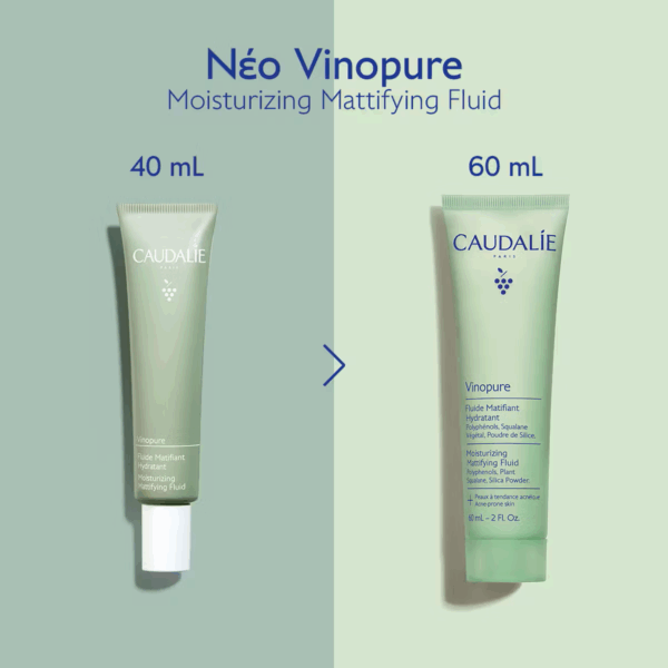 Caudalie Vinopure Ρυθμιστική Λεπτόρρευστη Κρέμα Προσώπου 60ml - Image 5