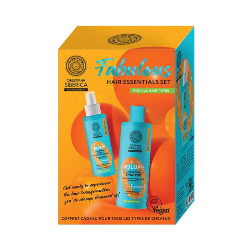 Natura Siberica Fabulous Σετ Κερατίνης για Ταλαιπωρημένα Μαλλιά με Σαμπουάν και Serum 2τμχ