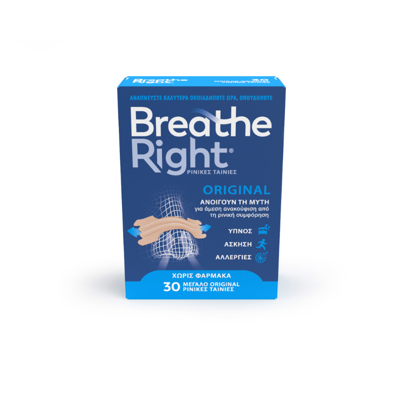 Breathe Right Original Ρινικές Ταινίες Medium 30τμχ
