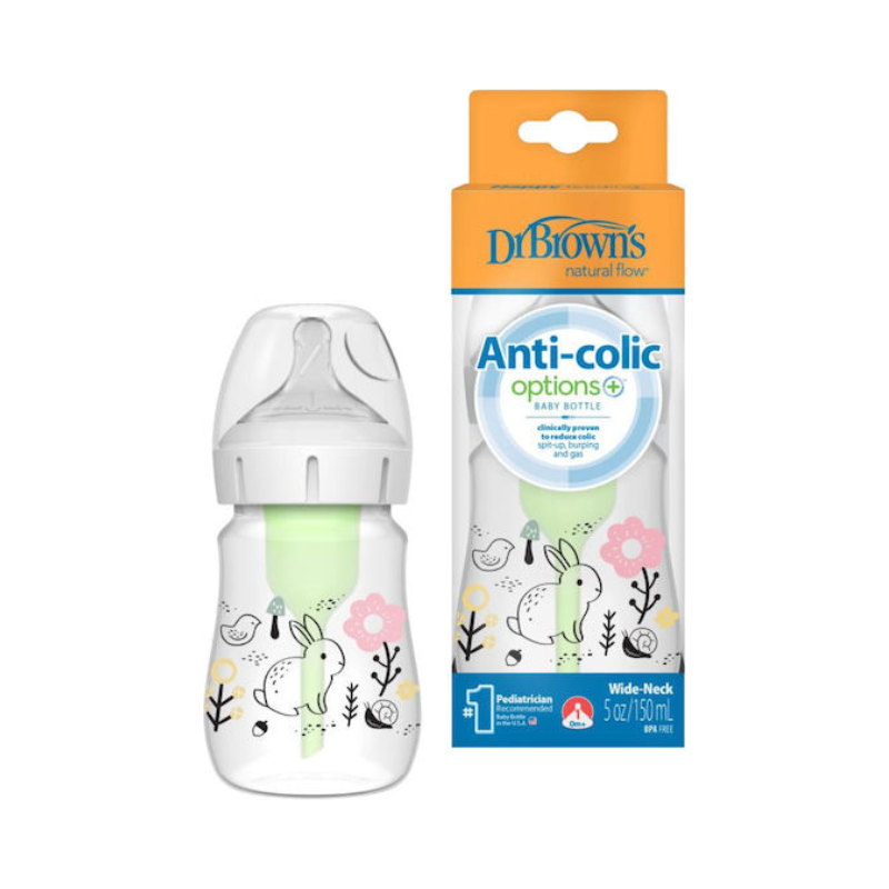 Dr. Brown's Πλαστικό Μπιμπερό Κατά των Κολικών με Θηλή Σιλικόνης 150ml για 0+ μηνών - Image 2