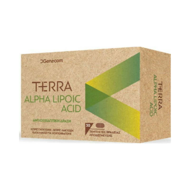 Genecom Terra Alpha Lipoic Acid Ειδικό Συμπλήρωμα Διατροφής 30 ταμπλέτες