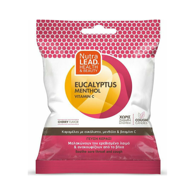 Pharmalead Cough Candies Καραμέλες για Παιδιά για Ξηρό Βήχα χωρίς Γλουτένη Κεράσι 40gr