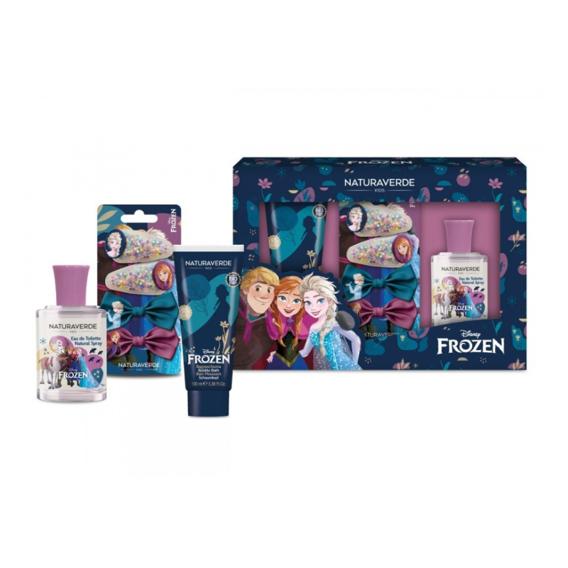 NaturaVerde Παιδικό Σετ Frozen Bubble Bath 100ML & 'Αρωμα EDT 30ML & Κλιπ Μαλλιών