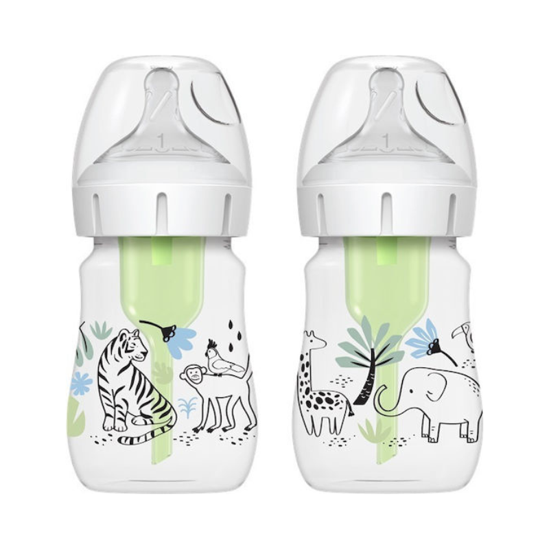 Dr. Brown's Πλαστικό Μπιμπερό Κατά των Κολικών με Θηλή Σιλικόνης για 0+ μηνών 150ml 2τμχ